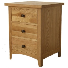 Bedside Table With Three Drawers