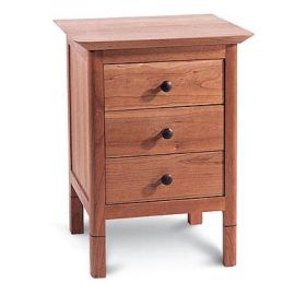 Bedside Table With Three Drawers